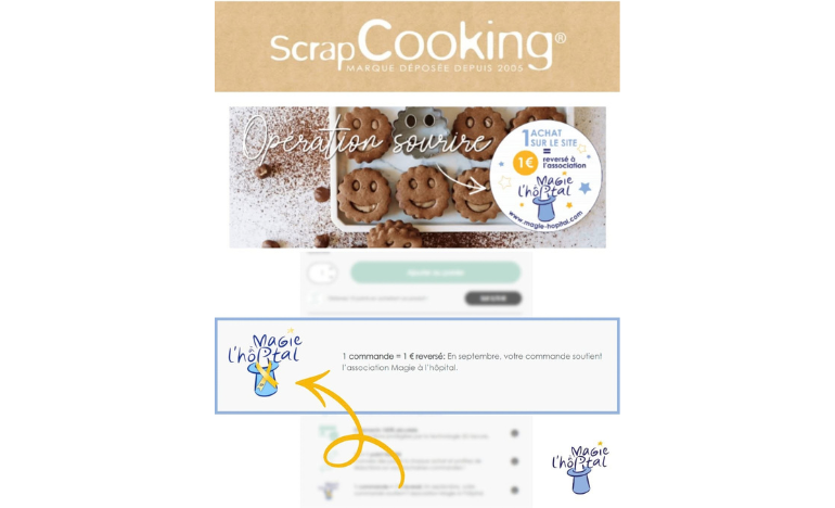 Soutien Scrapcooking Magie à l'hopital