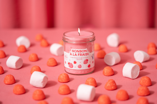 Bougie de Charroux - Bonbon à la Fraise - Magie à l'hôpital