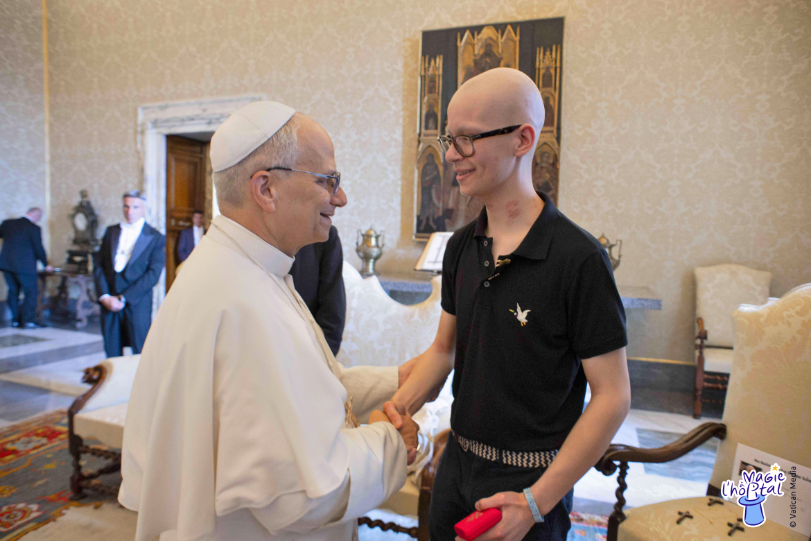 Mathis rencontre le Pape Léon XIV