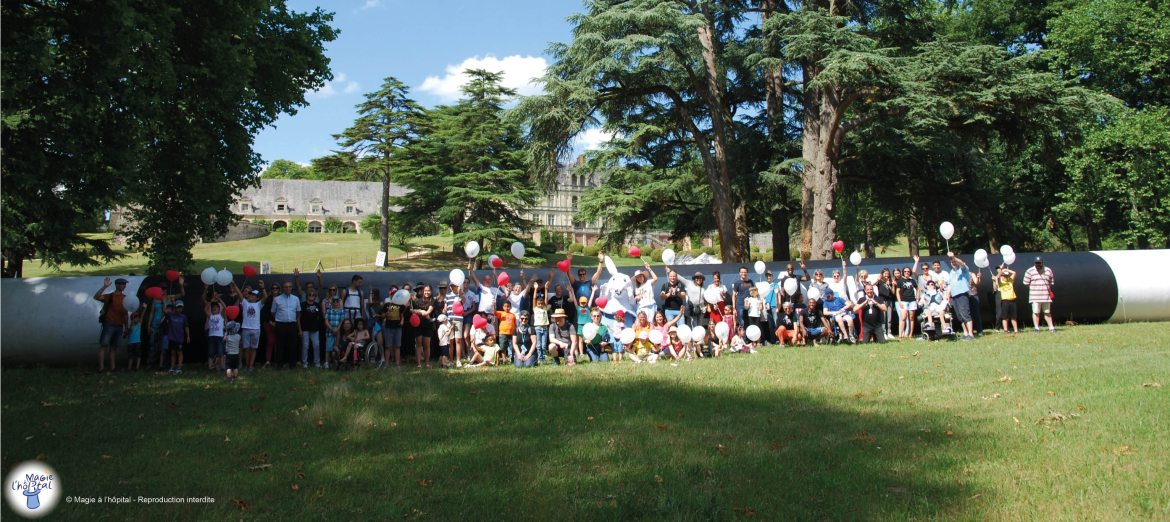 Journée magie défis et découvertes Château de La Bourdaisière association Magie à l'hôpital