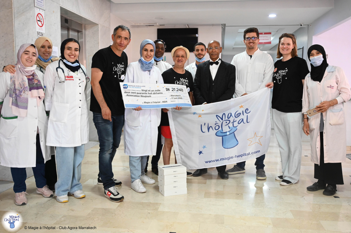 Marrakech du Rire 10 ans partenariat association Magie à l'hôpital 
