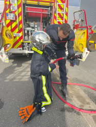 Louis, futur pompier